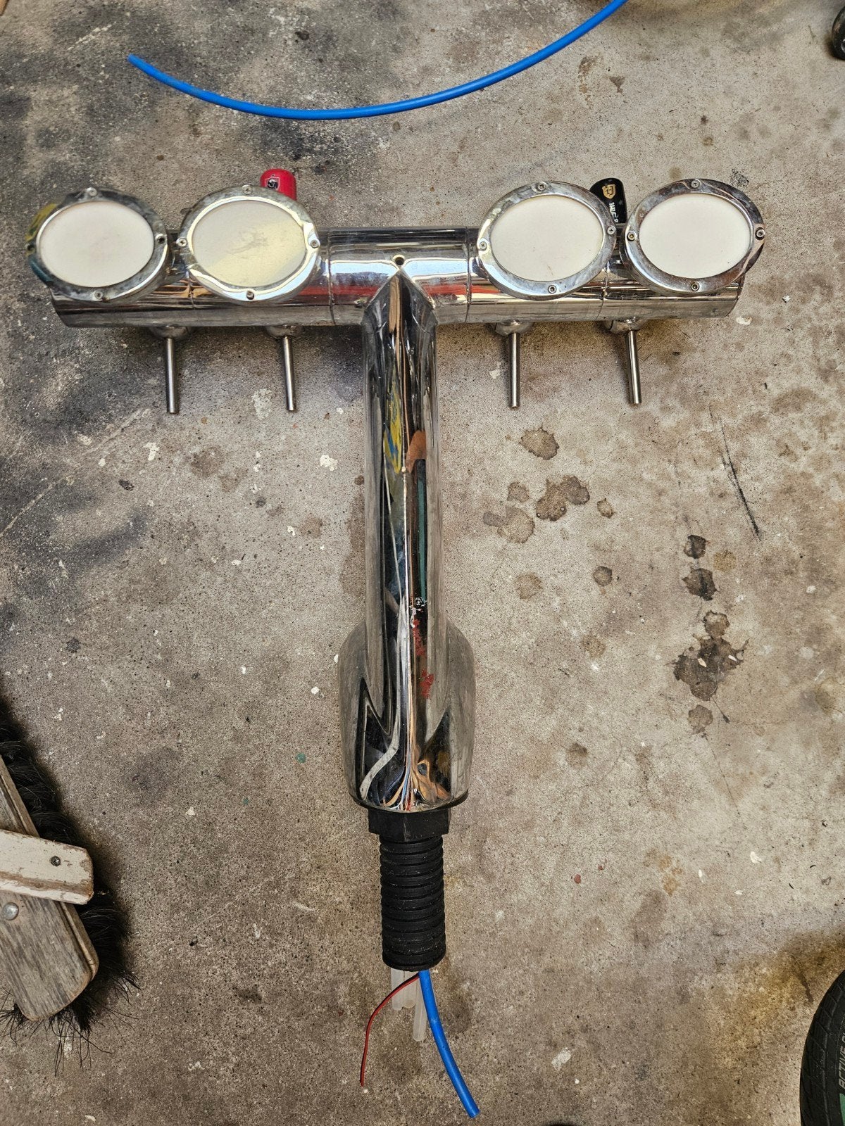 Biertapzuil met 4 kranen - Gebruikt, Witgoed en Apparatuur, Thuistaps, Ophalen, Gebruikt
