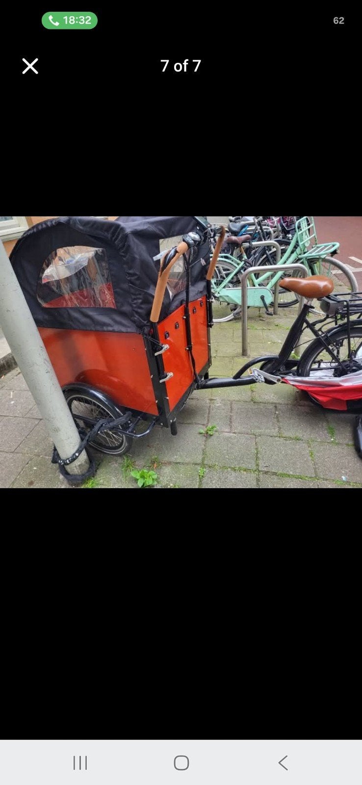 Goede bakfiets, Ophalen, Gebruikt, 3 kinderen