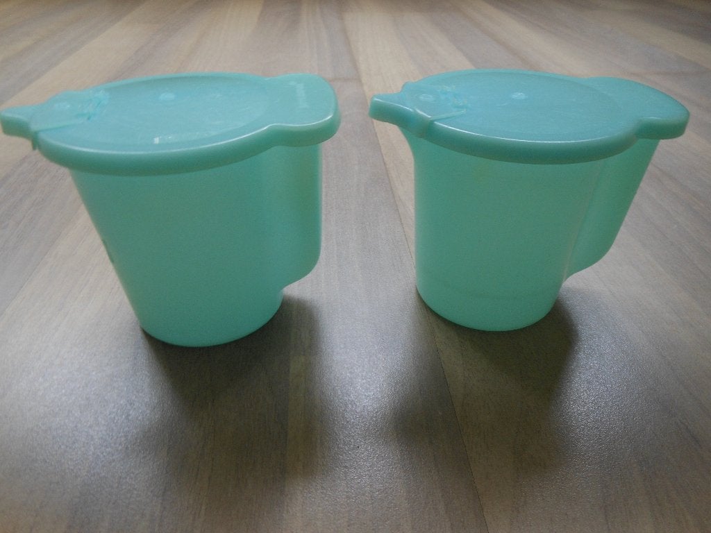 Tupperware Melkkannetjes, Ophalen of Verzenden, Gebruikt, Blauw, Overige typen