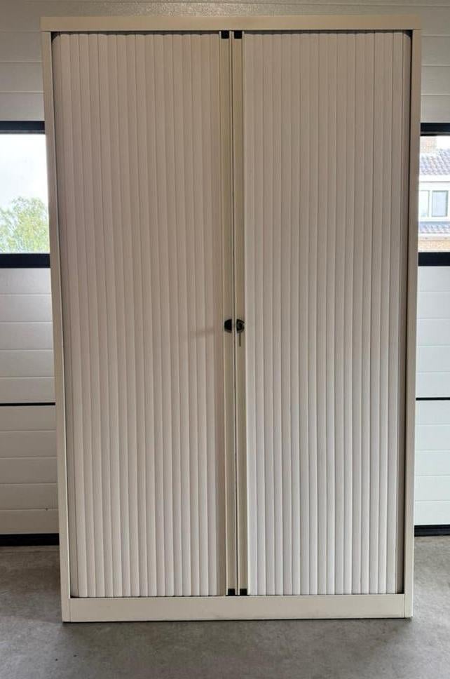 Roldeurkast, archiefkast, stalen kast, Ophalen, Gebruikt, 25 tot 50 cm, 100 tot 150 cm