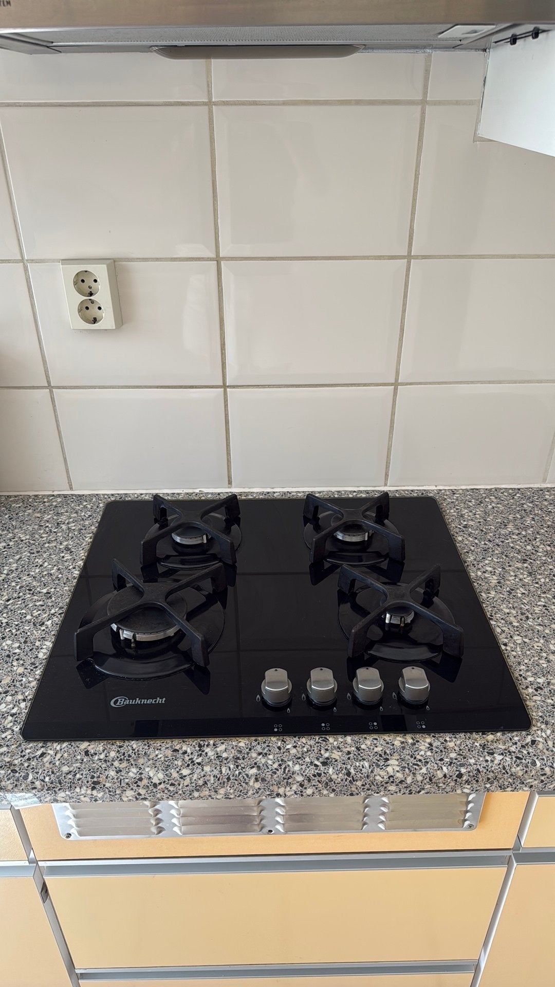 Baumatic 4-pits gaskookplaat, Ophalen, Zo goed als nieuw, Inbouw, Gas