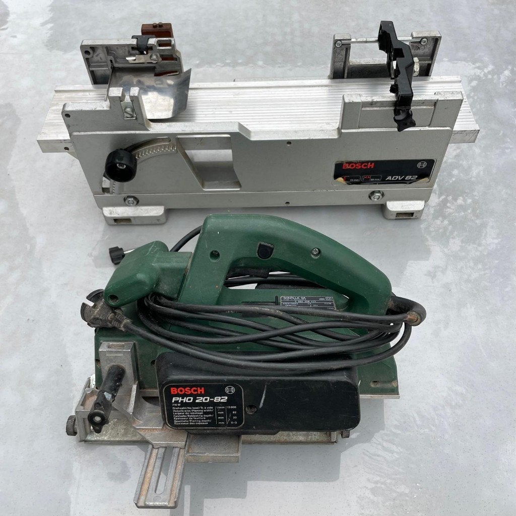 Bosch schaafmachine (1 defect) met diktebank, Ophalen of Verzenden, Gebruikt, Elektrisch