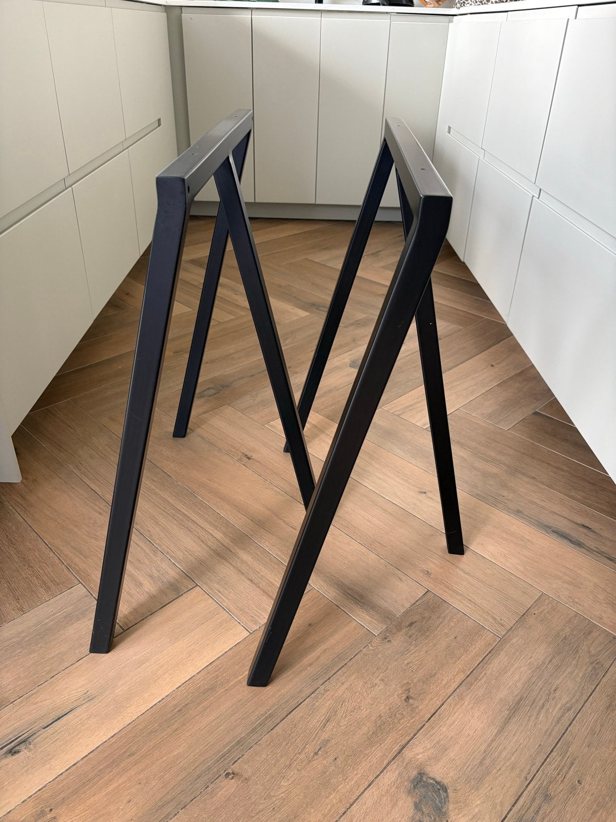 Hay zwarte tafelpoten (2 stuks), Huis en Inrichting, Ophalen, Tafelpoot, Minder dan 50 cm, 50 tot 100 cm
