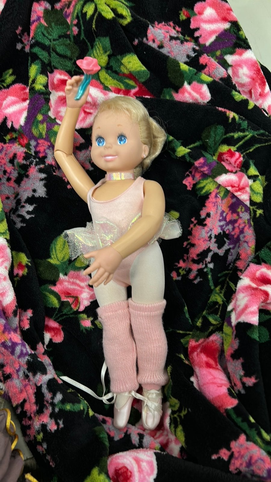 Vintage Babypop Ballerina met Roze Tutu en Balletpakje, Kinderen en Baby's, Speelgoed | Poppen, Ophalen of Verzenden, Gebruikt