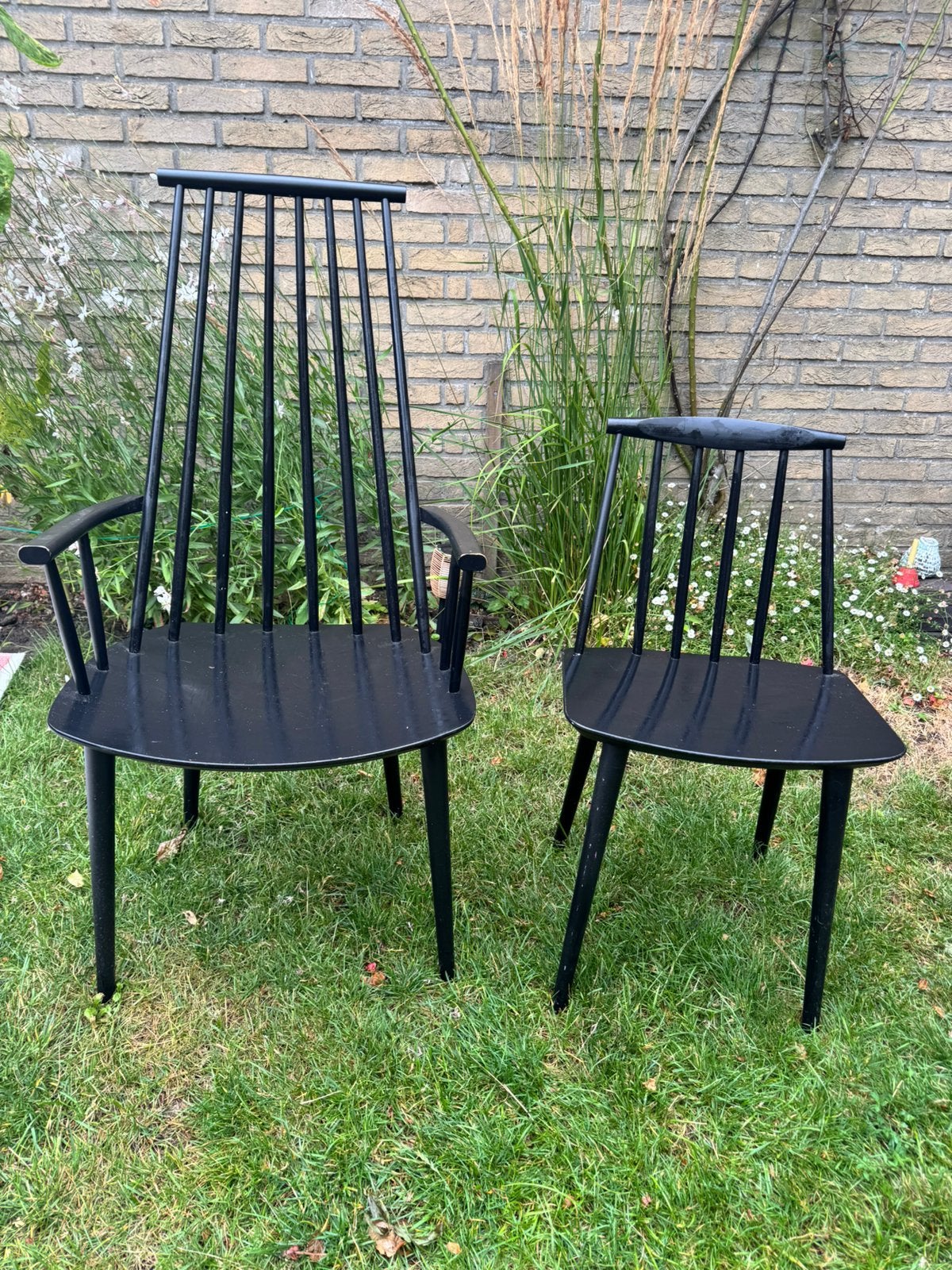 HAY J-serie houten stoelen, Ophalen, Gebruikt, Zwart, Hout
