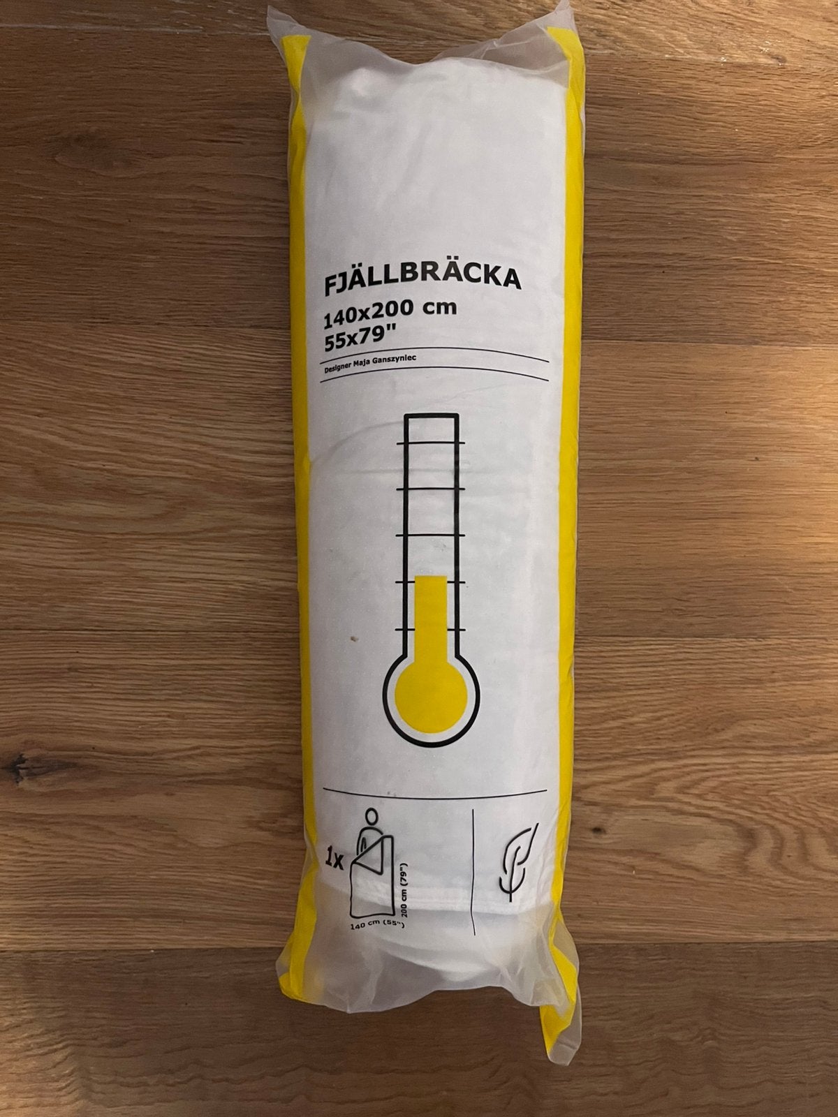 Ongebruikt zomerdekbed 140x200 - Fjällbrackä, Ophalen, Eenpersoons, Wit, IKEA