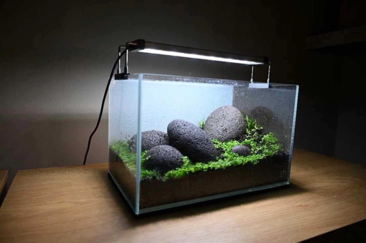 Complete UNS 3N nano aquarium set + Chihiros B30 verlichting, Dieren en Toebehoren, Ophalen, Verwarming, Zo goed als nieuw, Leeg aquarium