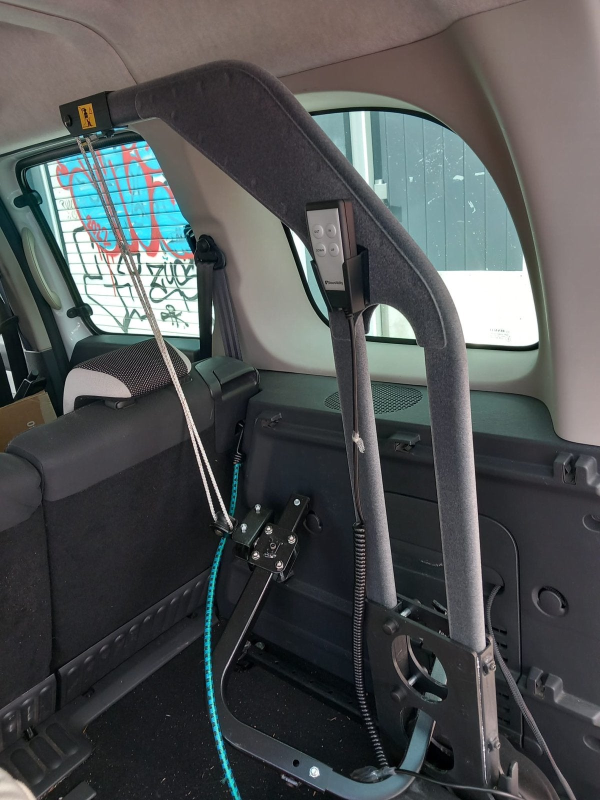 Caro lift voor scootmobiel, Ophalen