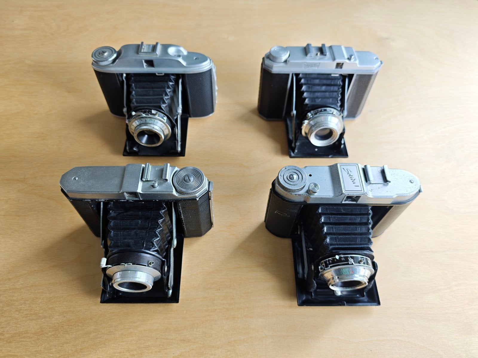 Set van 4 vintage 120-film balgcamera's / folding camera's, Ophalen of Verzenden, Compact, Overige Merken