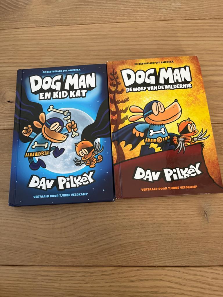 Dog Man Boeken: De Woef van de Wildernis & En Kid Kat, Ophalen of Verzenden, Gelezen, Fictie