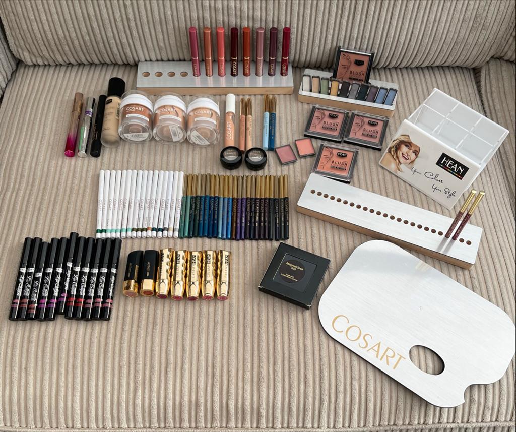 Grote make-up set: Cosart en Hean producten, Ophalen, Overige kleuren, Gehele gezicht, Nieuw
