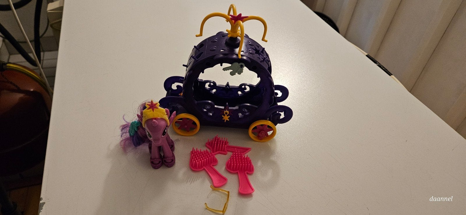 My Little Pony koets met Twilight Sparkle en accessoires, Kinderen en Baby's, Ophalen of Verzenden, Gebruikt, Meisje