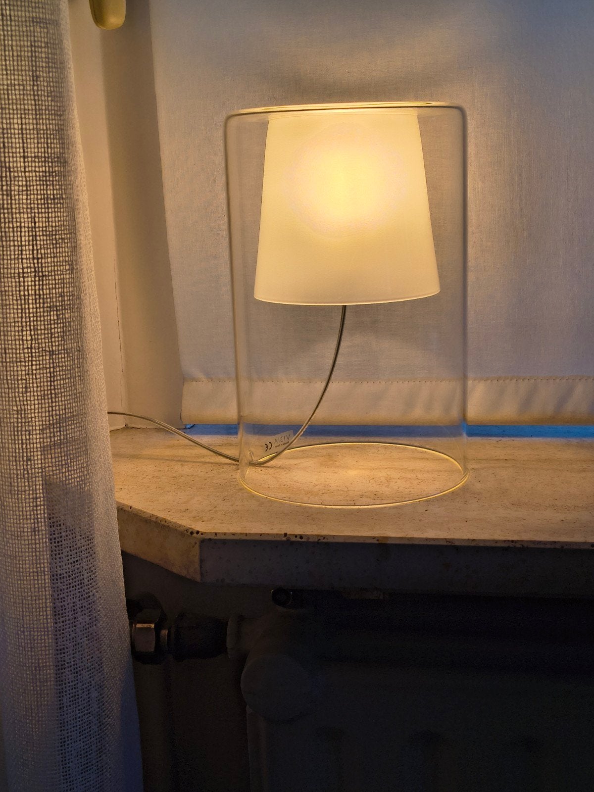 Vibia Join, Design tafellamp, Ophalen, Tafellamp, Rond, Glas