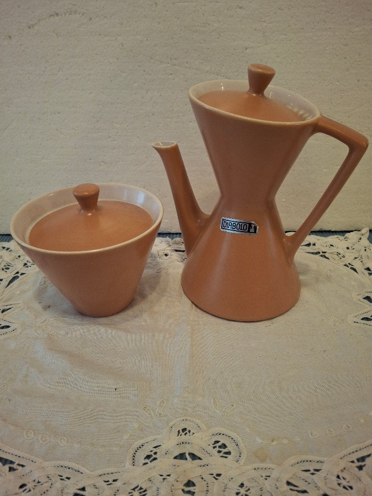 Driehoek Huizen Diabolo - koffiekannetje, Ophalen of Verzenden