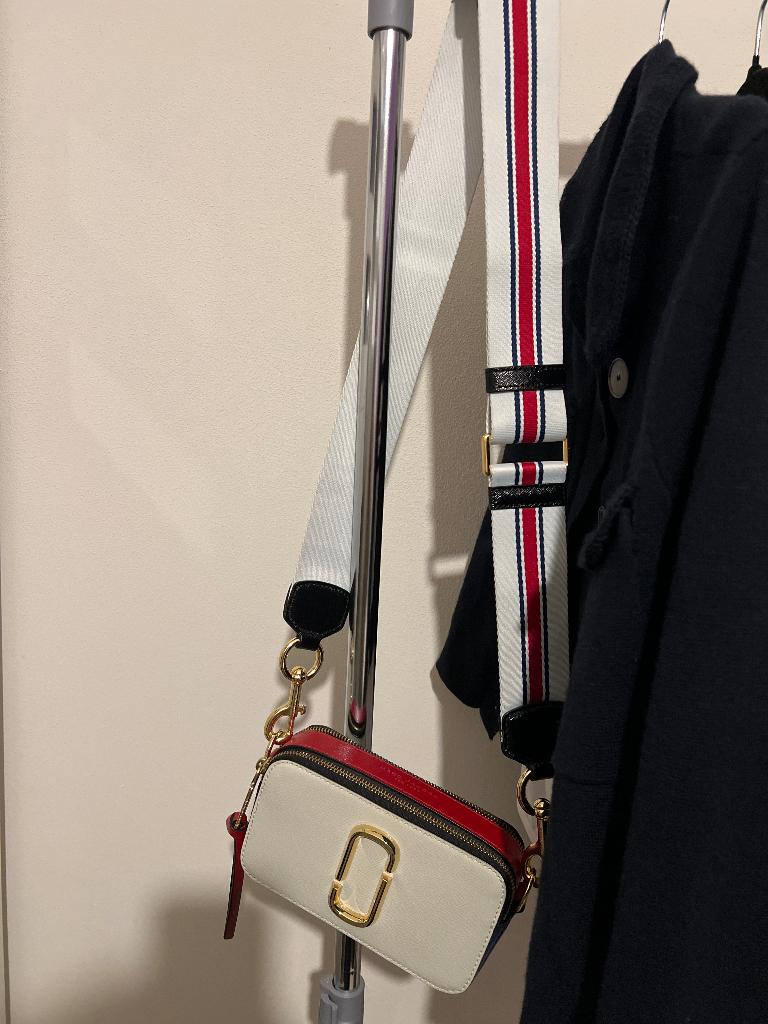 Marc Jacob’s snapshot bag, Ophalen, Gebruikt, Wit, Schoudertasje