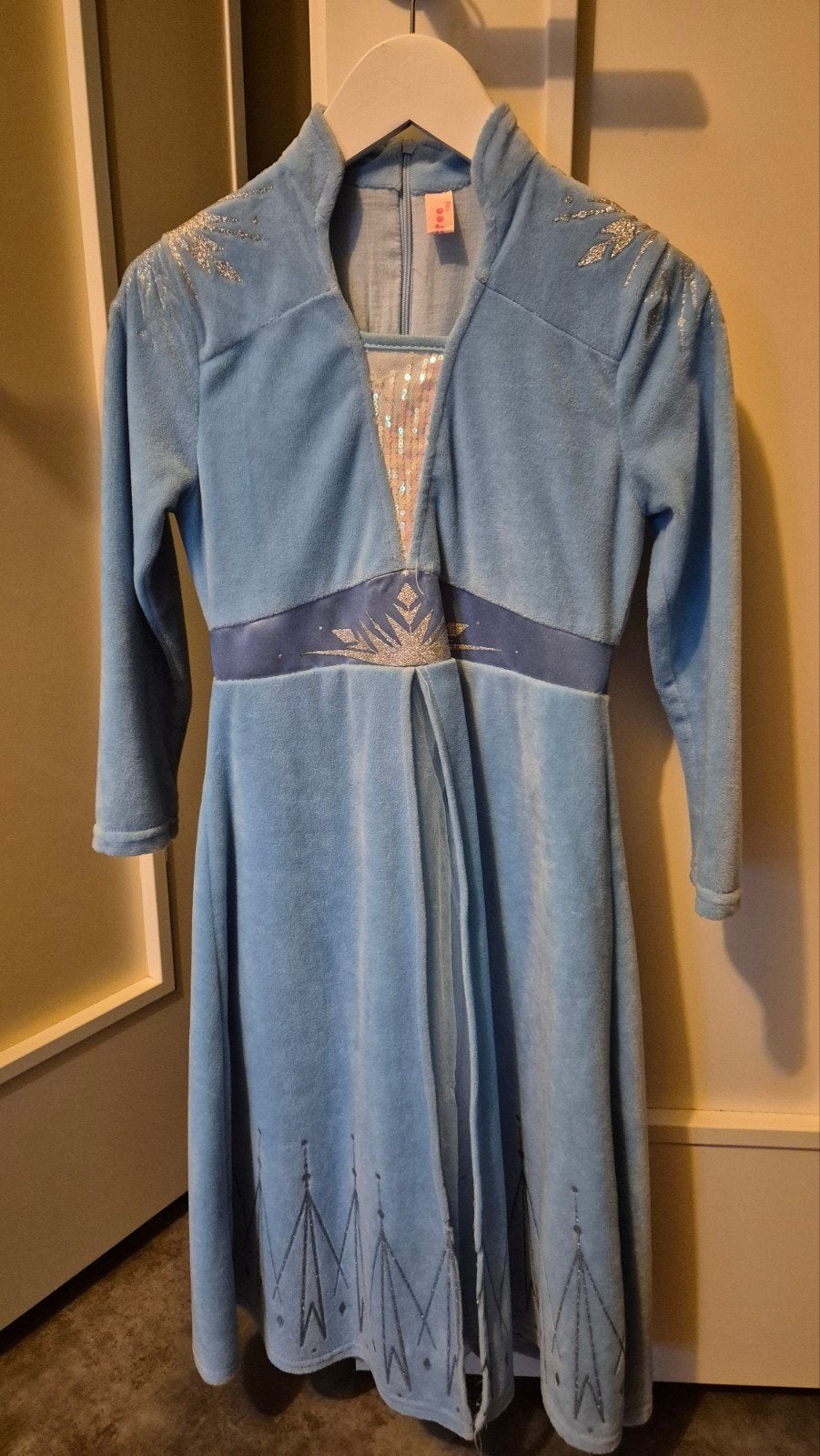 Elsa Frozen jurk maat 130, Ophalen of Verzenden, Gebruikt, 122 t/m 128, Meisje