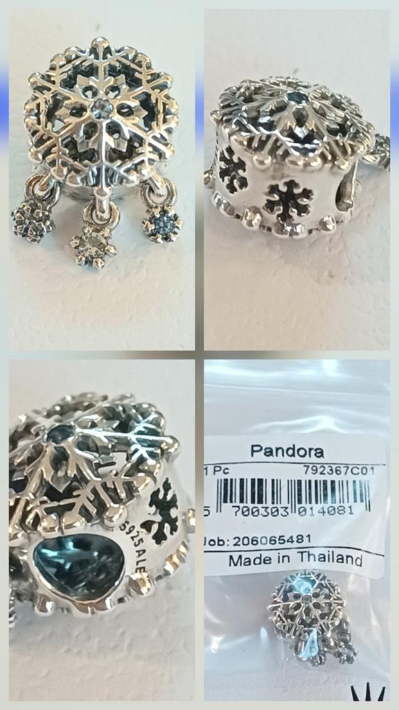 Nieuw originele Pandora sneeuwvlok, Verzenden, Nieuw, Zilver, Pandora