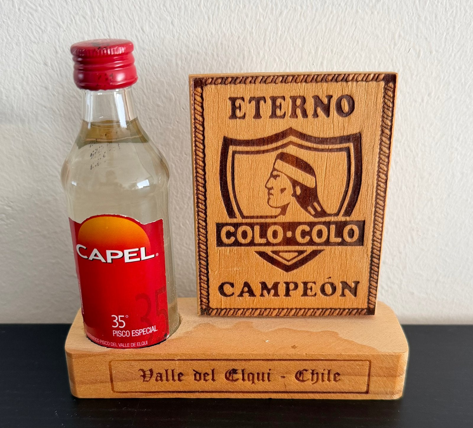 Colo Colo, Pisco Capel Souvenir | Chile | Valle del Elqui, Ophalen of Verzenden, Nieuw, Clubaccessoires
