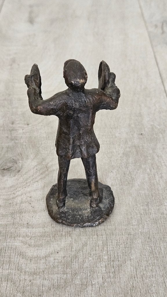 Bronzen beeld muzikant 13,5 cm, Ophalen of Verzenden, Nieuw, Mens