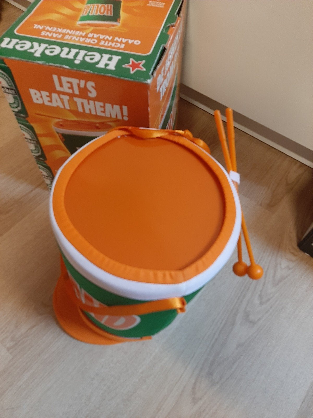 Heineken trommel pret trom-pet, Ophalen of Verzenden