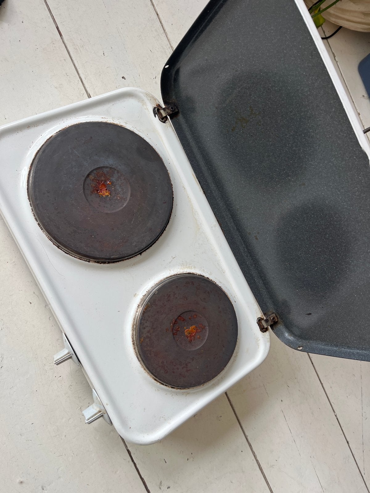 AEG Elektrische Kookplaat - 2 Kookzones, Ophalen, Gebruikt, 3 kookzones of minder, Vrijstaand