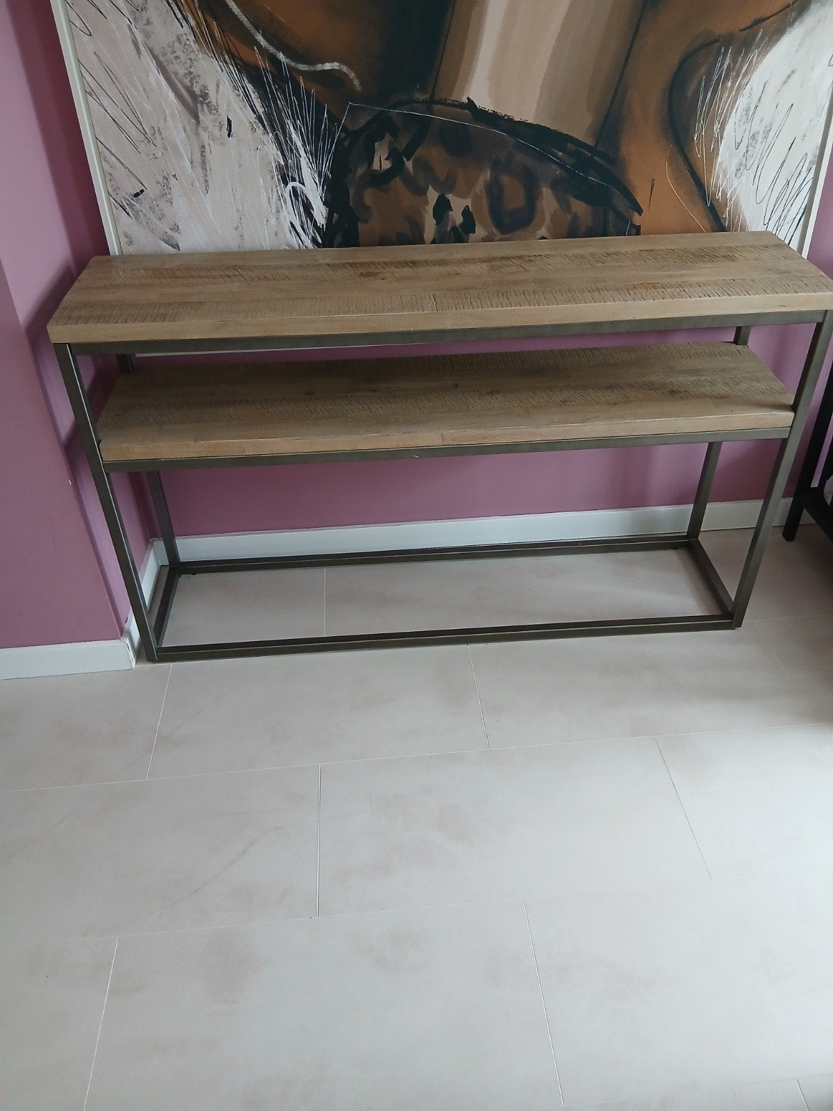Dressoir/ sidetable/ tv kast h&h, Ophalen, Zo goed als nieuw, 25 tot 50 cm, Metaal