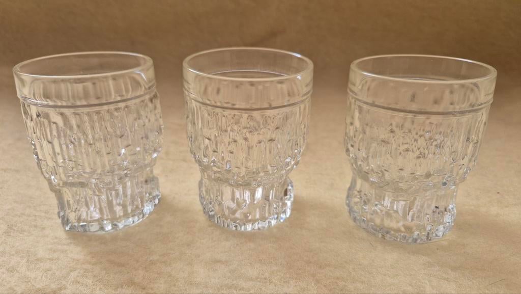Vintage boomschors glazen bormioli rocco, Verzamelen, Glas en Borrelglaasjes, Ophalen of Verzenden, Zo goed als nieuw, Overige typen