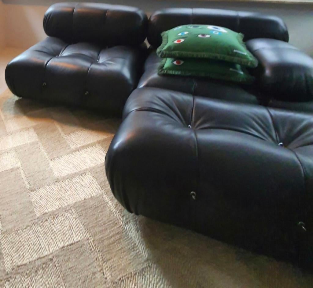 CAMALEONDA Sofa Leer B&B Italia uit 2022▪︎2 pers. met hocker, Huis en Inrichting, Ophalen, Design, 150 tot 200 cm, Tweepersoons