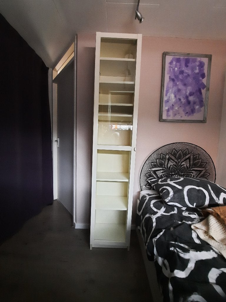 IKEA BILLY/OXBERG boekenkast met vitrinedeur, Ophalen, Minder dan 50 cm, 200 cm of meer, 25 tot 50 cm