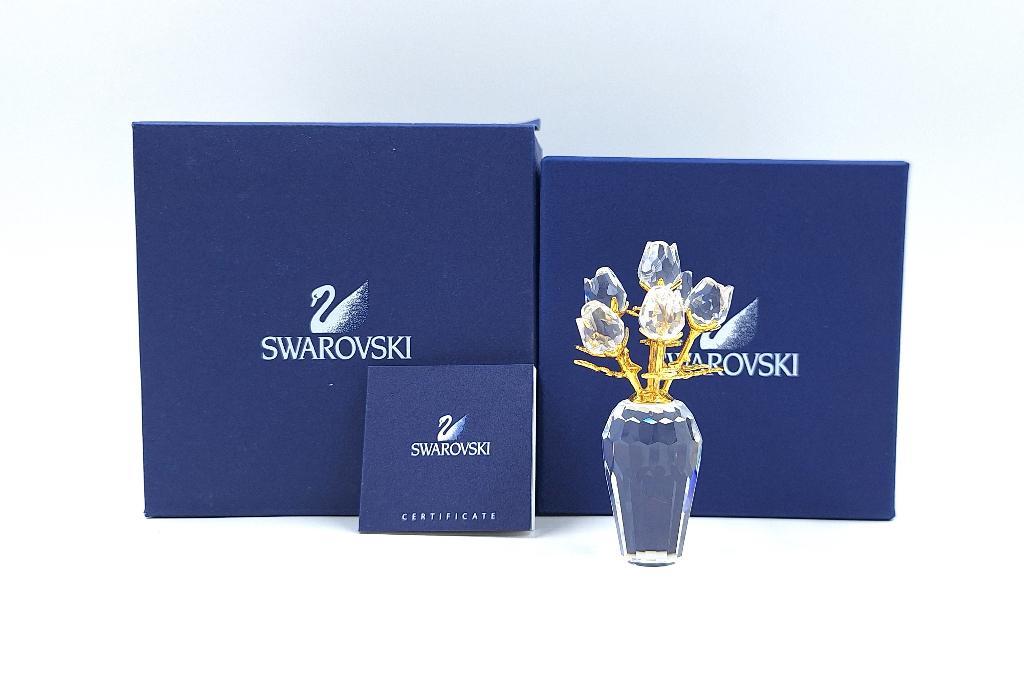 Rozen in vaas 9460/000/175, Verzamelen, Swarovski, Verzenden, Zo goed als nieuw, Figuurtje