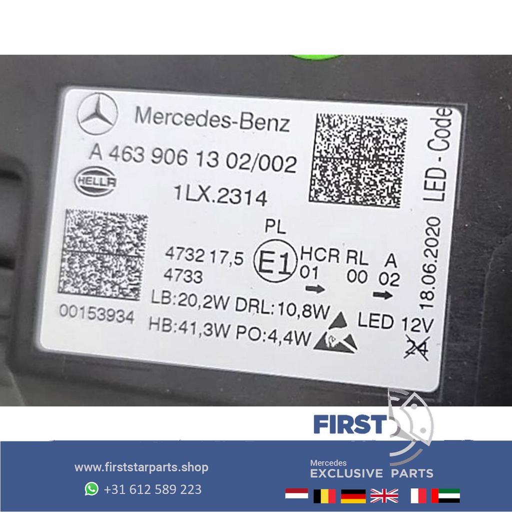 W463 G KLASSE LED MULTIBEAM KOPLAMP SET Mercedes 2019-2025 A, Gebruikt, -, Ophalen of Verzenden, -