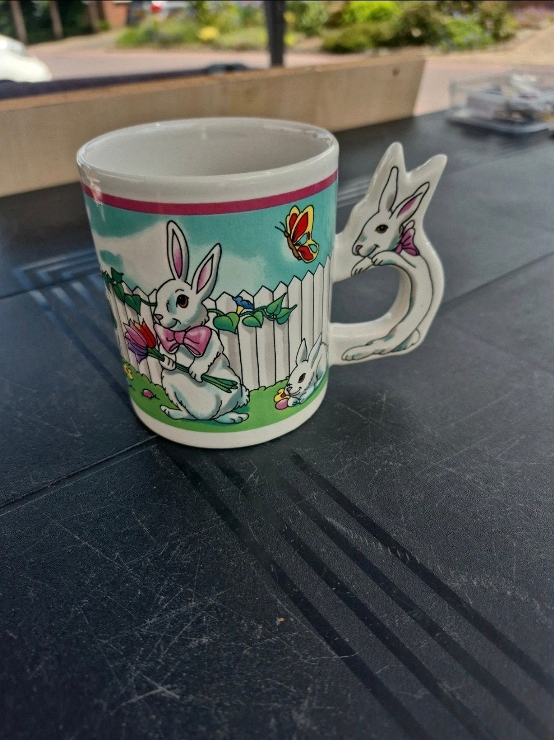 Leuke Paashaas Mok met 3D Oor voor Kinderen, Gebruikt, Meerkleurig, Overige stijlen, Ophalen of Verzenden
