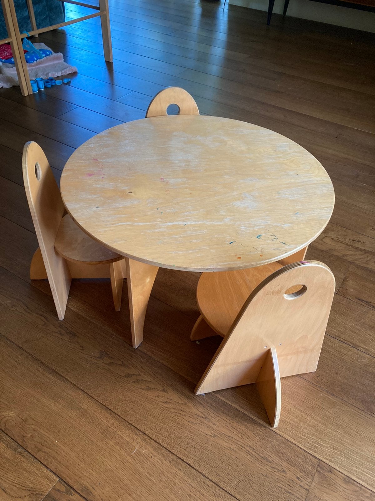 Houten tafel en stoeltjes Ado Educo, Ophalen, Gebruikt, Tafel(s) en Stoel(en)