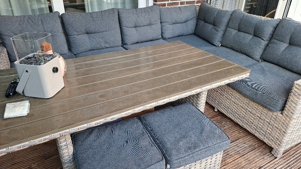 Loungeset, Tuin en Terras, Ophalen, Kunststof, Gebruikt, Bank