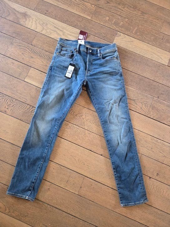 G-Star RAW 3301 Slim Jeans - Vintage Medium Aged, Ophalen, Blauw, Overige jeansmaten, Nieuw