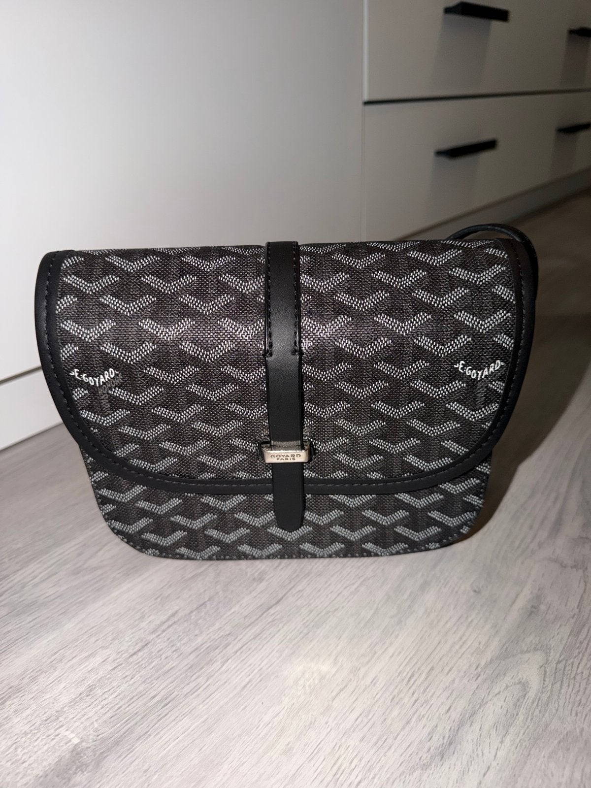 Goyard Mini Saigon Schoudertas - Zwart, Ophalen, Zo goed als nieuw, Zwart, Schoudertasje