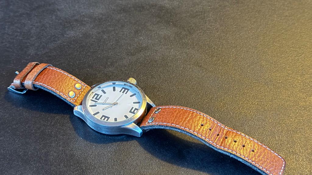 Oozoo horloge - 51 mm kast - in goede staat, Overige merken, Staal, Polshorloge, Ophalen of Verzenden