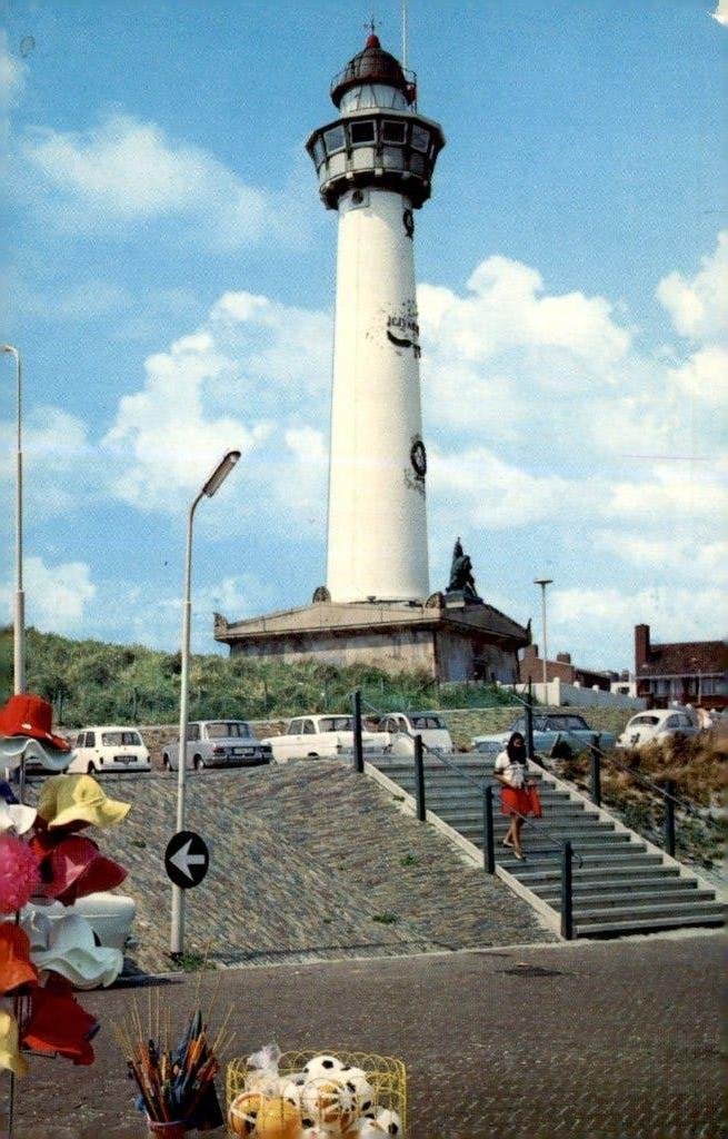 Egmond aan Zee Vuurtoren # 844, Ophalen of Verzenden, 1960 tot 1980, Gelopen, Noord-Holland