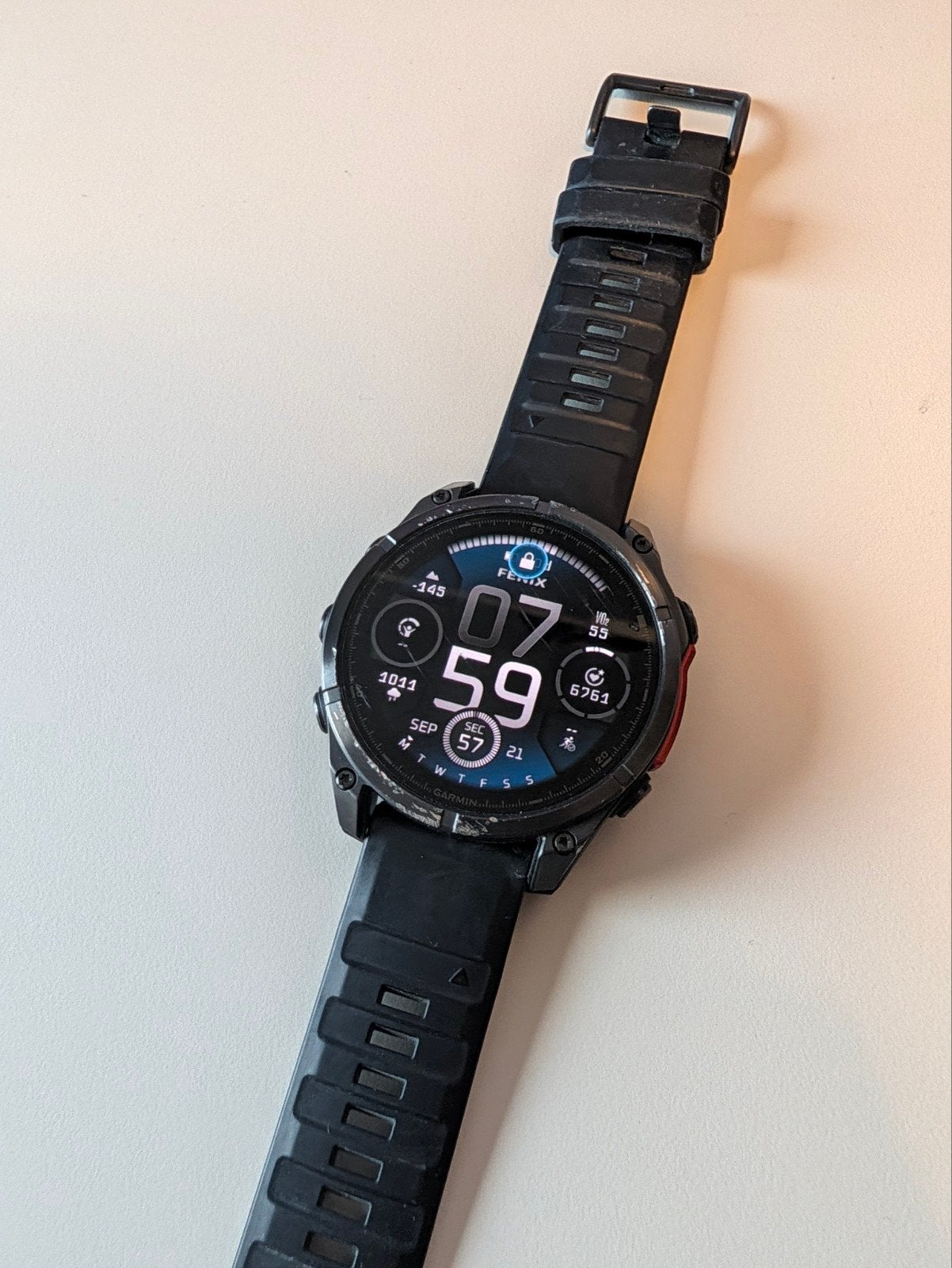 Garmin Fenix 8 AMOLED, Sieraden, Tassen en Uiterlijk, Ophalen, Gebruikt, Garmin, Waterdicht