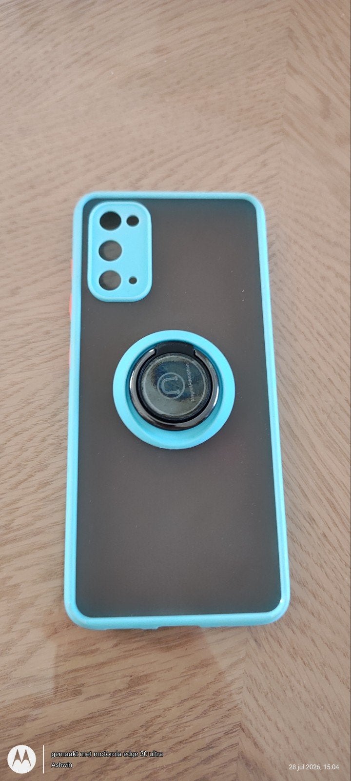 Telefoonhoesje voor Samsung Galaxy S20 met ringhouder, Ophalen of Verzenden, Gebruikt, Overige modellen, Hoesje of Tasje