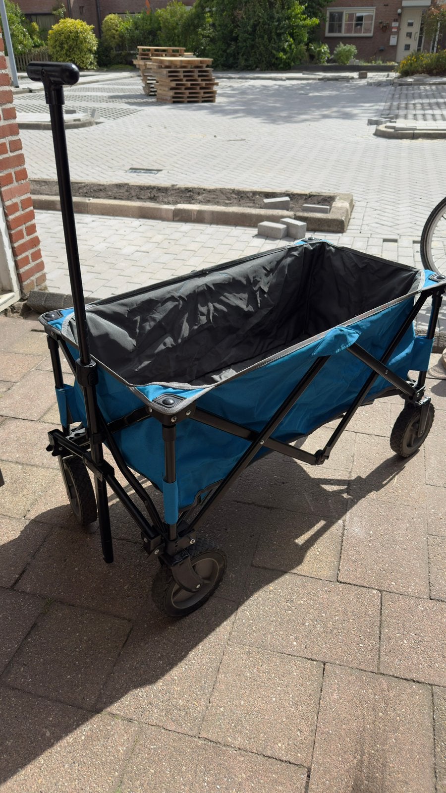 Bolderkar zgan blauw, Caravans en Kamperen, Bolderkarren, Ophalen, Zo goed als nieuw