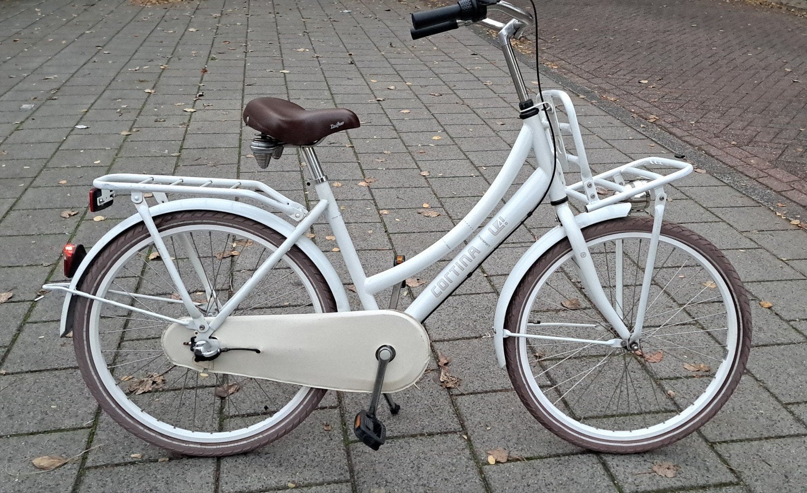 Witte Duifje ⭐️24 Inch Cortina U4 Transport 3V,Frame 43cm, Ophalen, Terugtraprem, 24 inch, Cortina U4 transportfiets