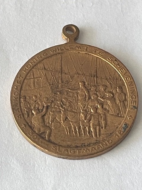 Herdenkingspenning 100 jaar onafhankelijkheid van Nederland, Ophalen of Verzenden, Overige materialen