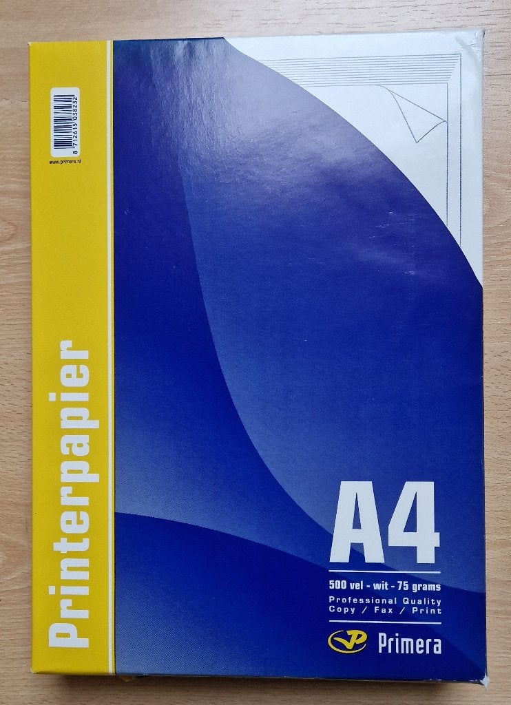 Primera A4 printpapier | 500 vel | 75 grams | 1 pak, Ophalen of Verzenden, Nieuw