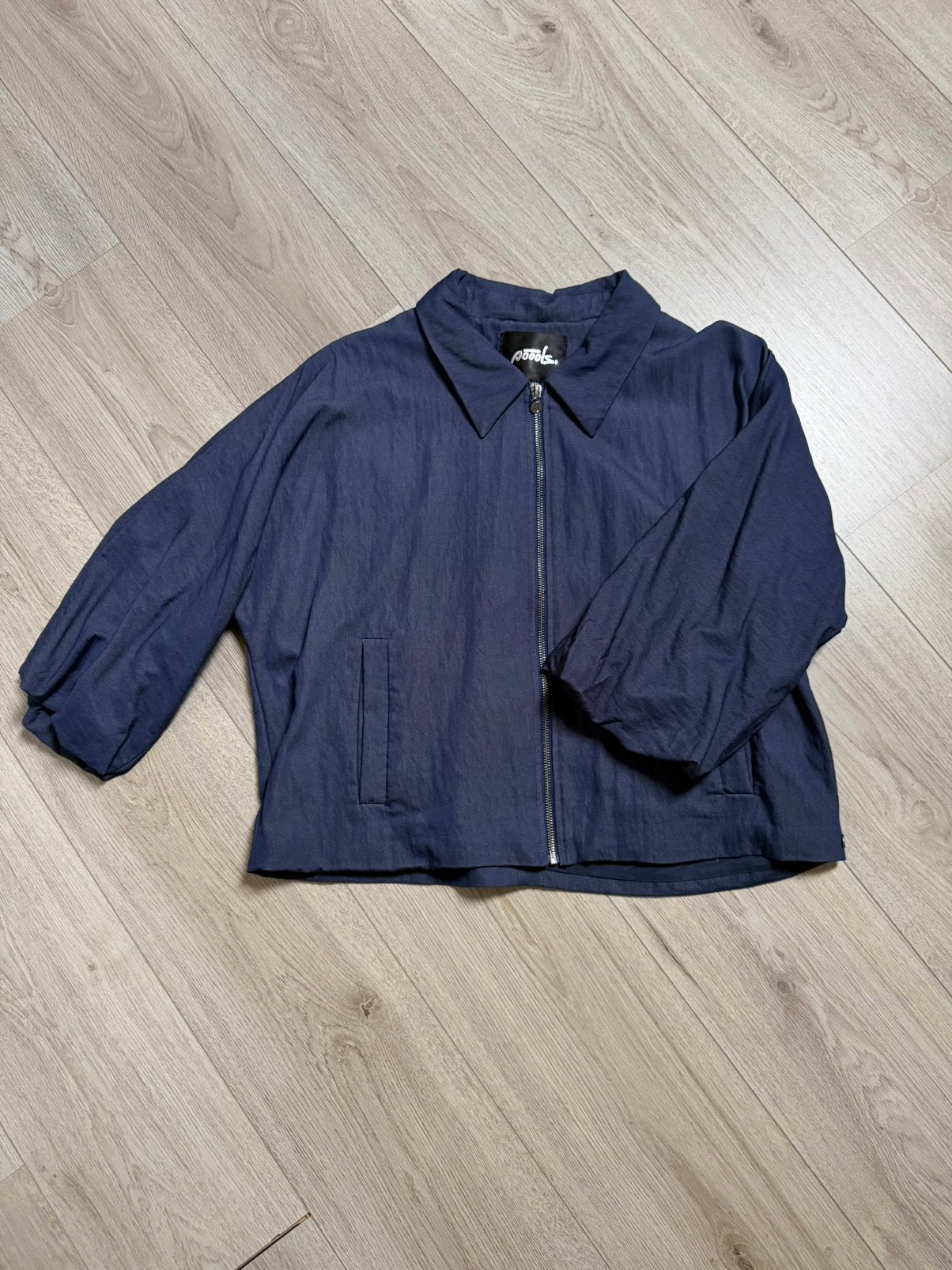 Poools jasje denim bleu, Ophalen of Verzenden, Zo goed als nieuw, Meisje, Jas