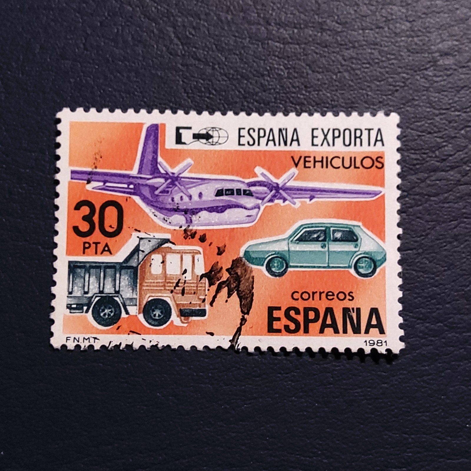 Spanje postzegel 1981 - Voertuigen export, Ophalen of Verzenden, Gestempeld