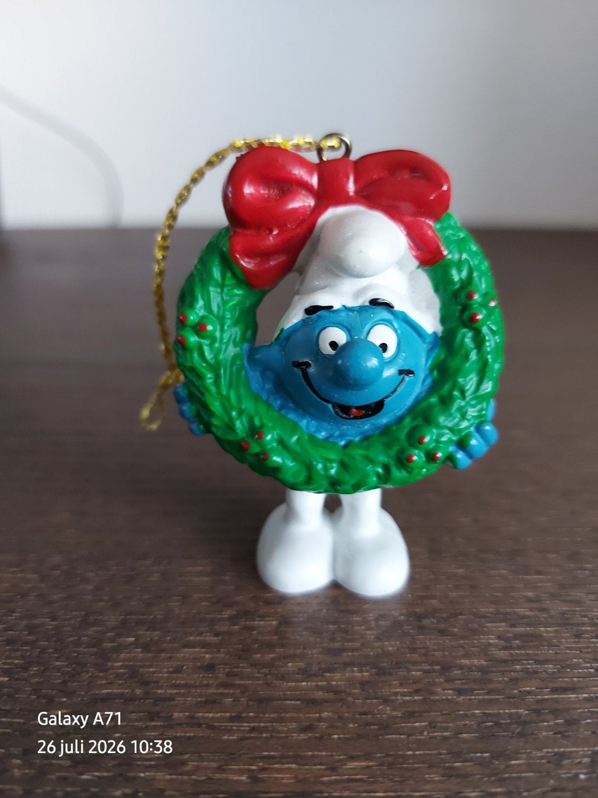 smurf kerstkrans, Verzamelen, Verzenden, Zo goed als nieuw