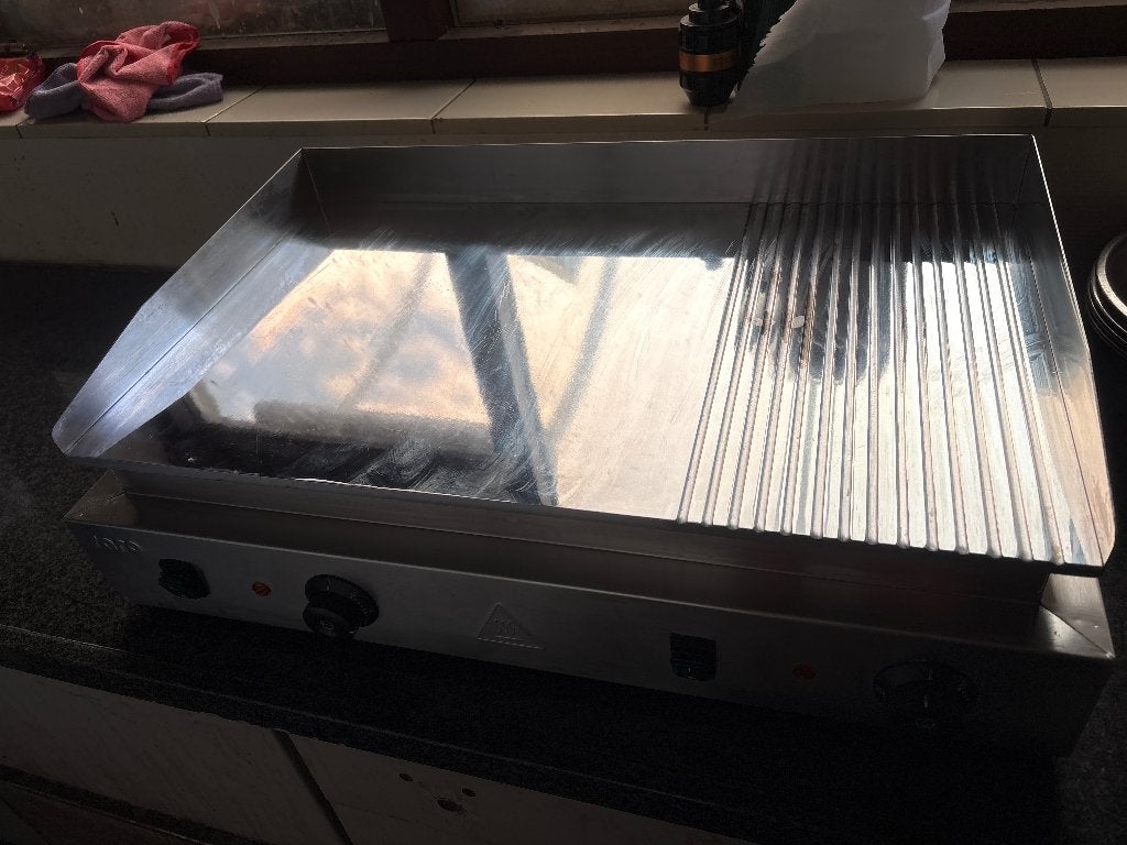 Electische bakplaat, Ophalen of Verzenden, Zo goed als nieuw, Tafelgrill