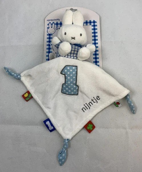 Nijntje knuffeldoekje Dick Bruna konijn baby nr 1, Verzenden, Zo goed als nieuw, Dick Bruna, 0 tot 6 maanden