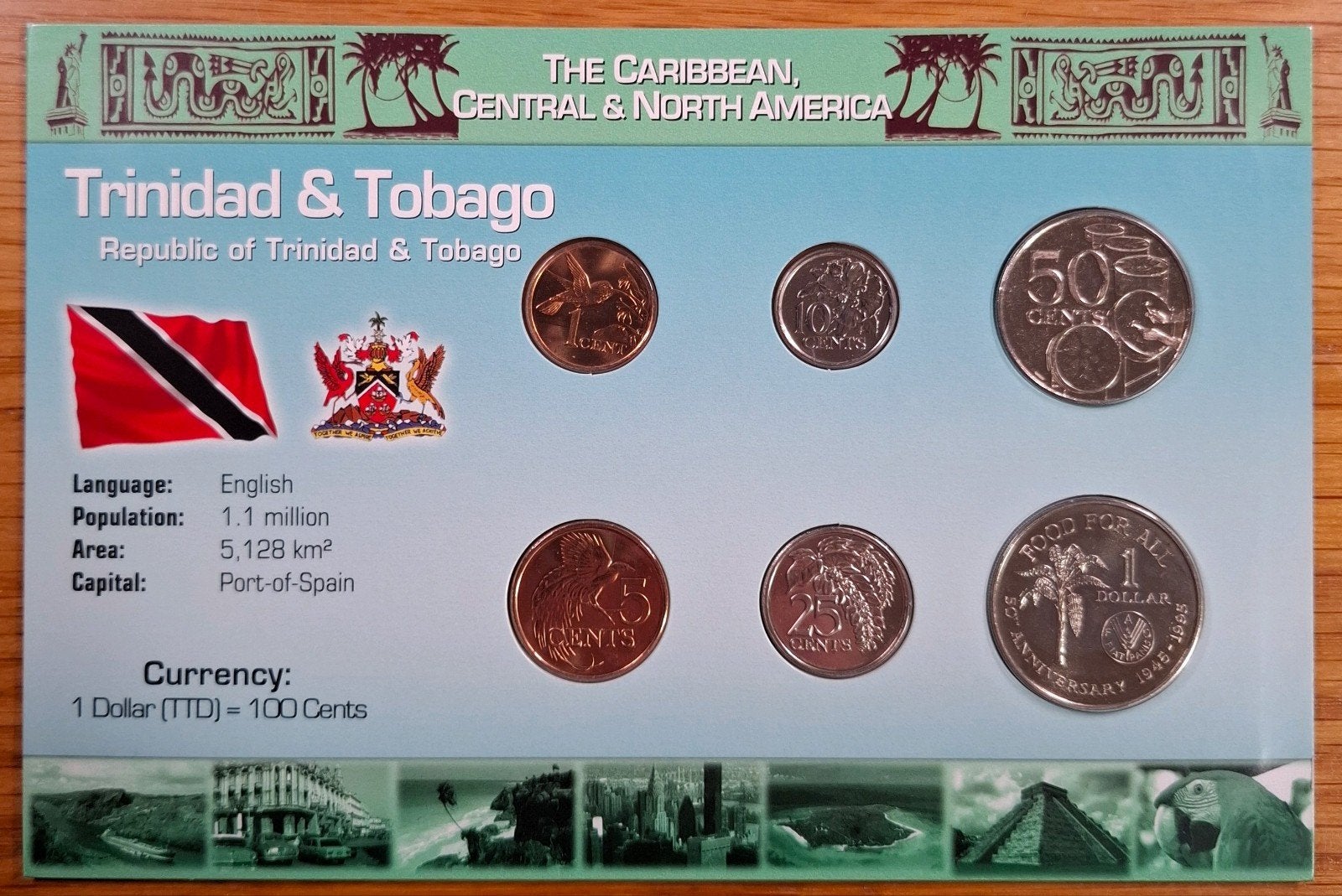 Coins of the World muntset Trinidad en Tobago, Ophalen of Verzenden, Midden-Amerika